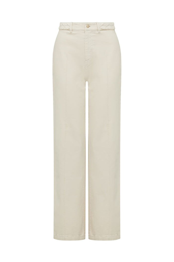 CABLE CARTER PANT - ECRU