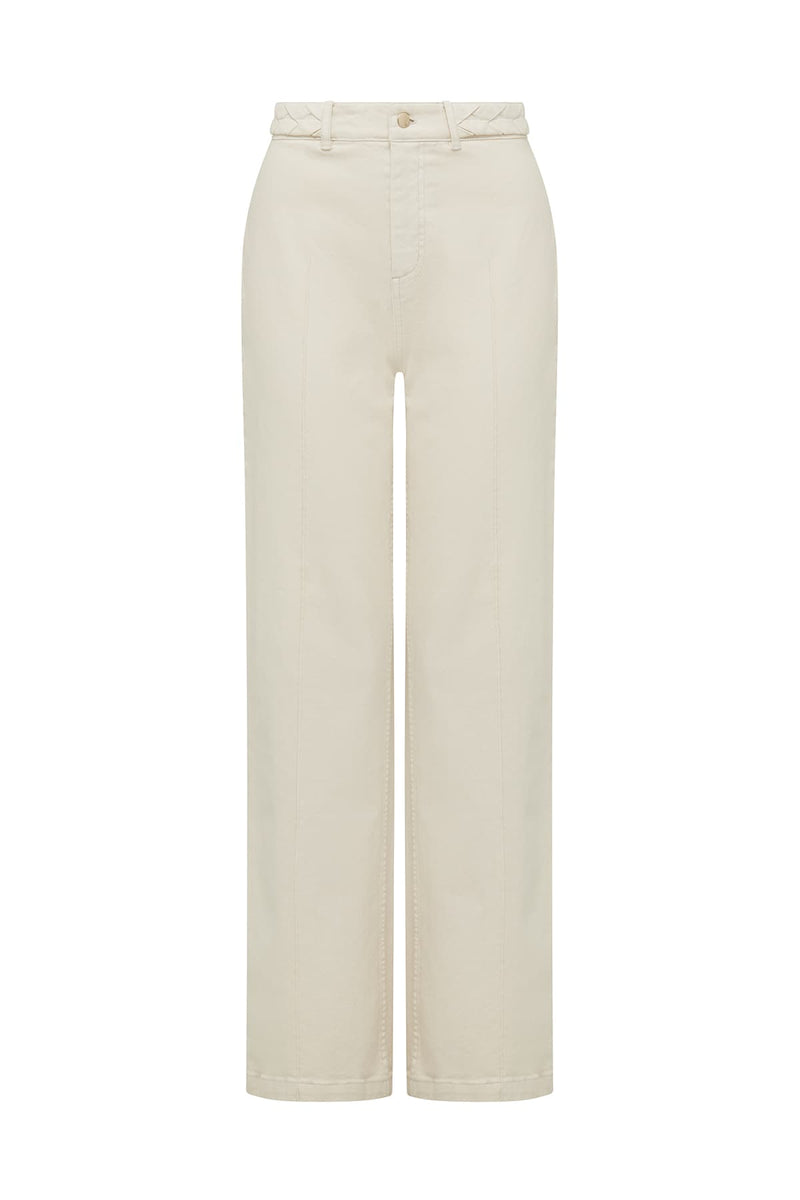 CABLE CARTER PANT - ECRU