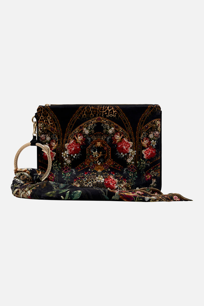 CAMILLA RING SCARF CLUTCH - A NIGHT AT THE OPERA - ESCAPE CLOTHING