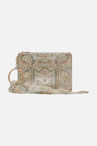 CAMILLA RING SCARF CLUTCH - IVORY TOWER