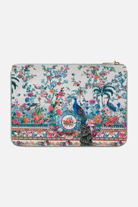 CAMILLA SMALL CANVAS CLUTCH - PLUMES AND PARTERRES