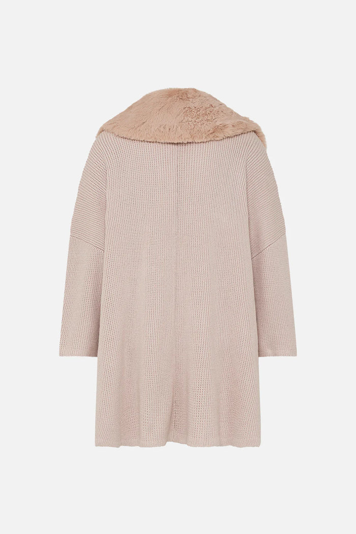 CAMILLA KNIT RELAXED LAYER WITH FAUX FUR - GROTTO GODDESS