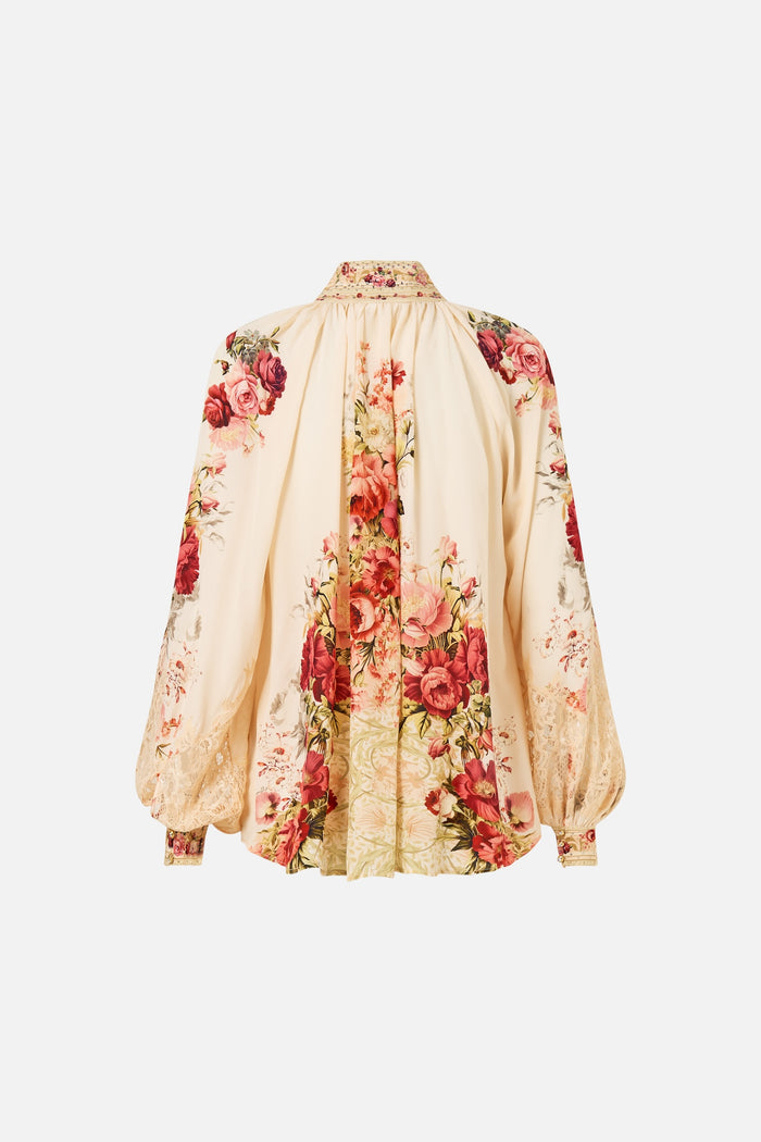 Camilla Raglan Button Up Shirt - Meet Me At The Majestic