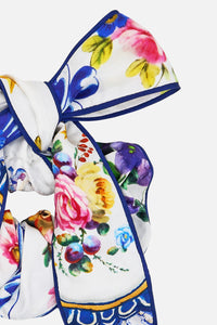 Camilla  Scrunchie With Bow - Tiles Darls