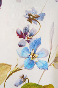 Camilla High Neck Button Through Blouse - Botanical Ballads