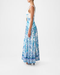 Camilla Jersey Tank Dress With Contrast Skirt - Isnik Lullaby