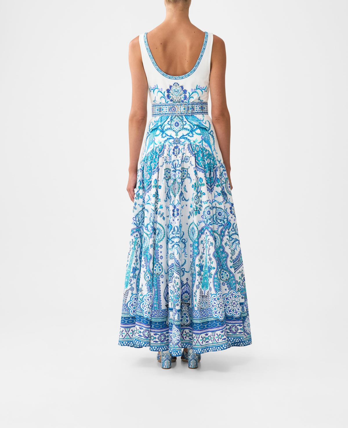 Camilla Jersey Tank Dress With Contrast Skirt - Isnik Lullaby