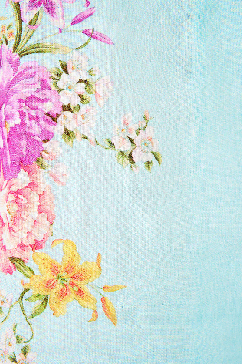 Camilla Button Through Collared Top - Bazaar Blooms