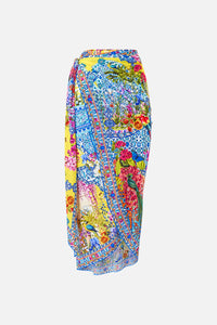 Camilla Eyelet Wrap Maxi Sarong With Tie Waist - Sultanahmet Summer