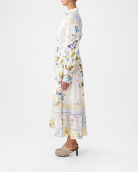 Camilla Waist Tie Shirt Dress - Botanical Ballads