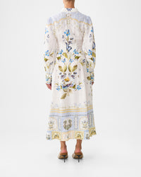 Camilla Waist Tie Shirt Dress - Botanical Ballads