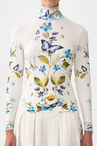 Camilla Jersey Turtleneck - Botanical Ballads