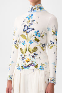 Camilla Jersey Turtleneck - Botanical Ballads