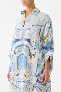 Camilla Wide Body Collared Kaftan - De Nada Granada