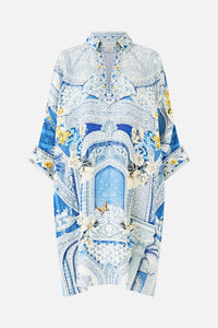 Camilla Wide Body Collared Kaftan - De Nada Granada