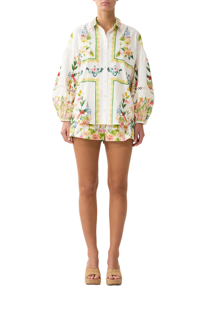 Camilla Balloon Sleeve Blouse - The Call Of Catalonia