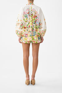 Camilla Balloon Sleeve Blouse - The Call Of Catalonia