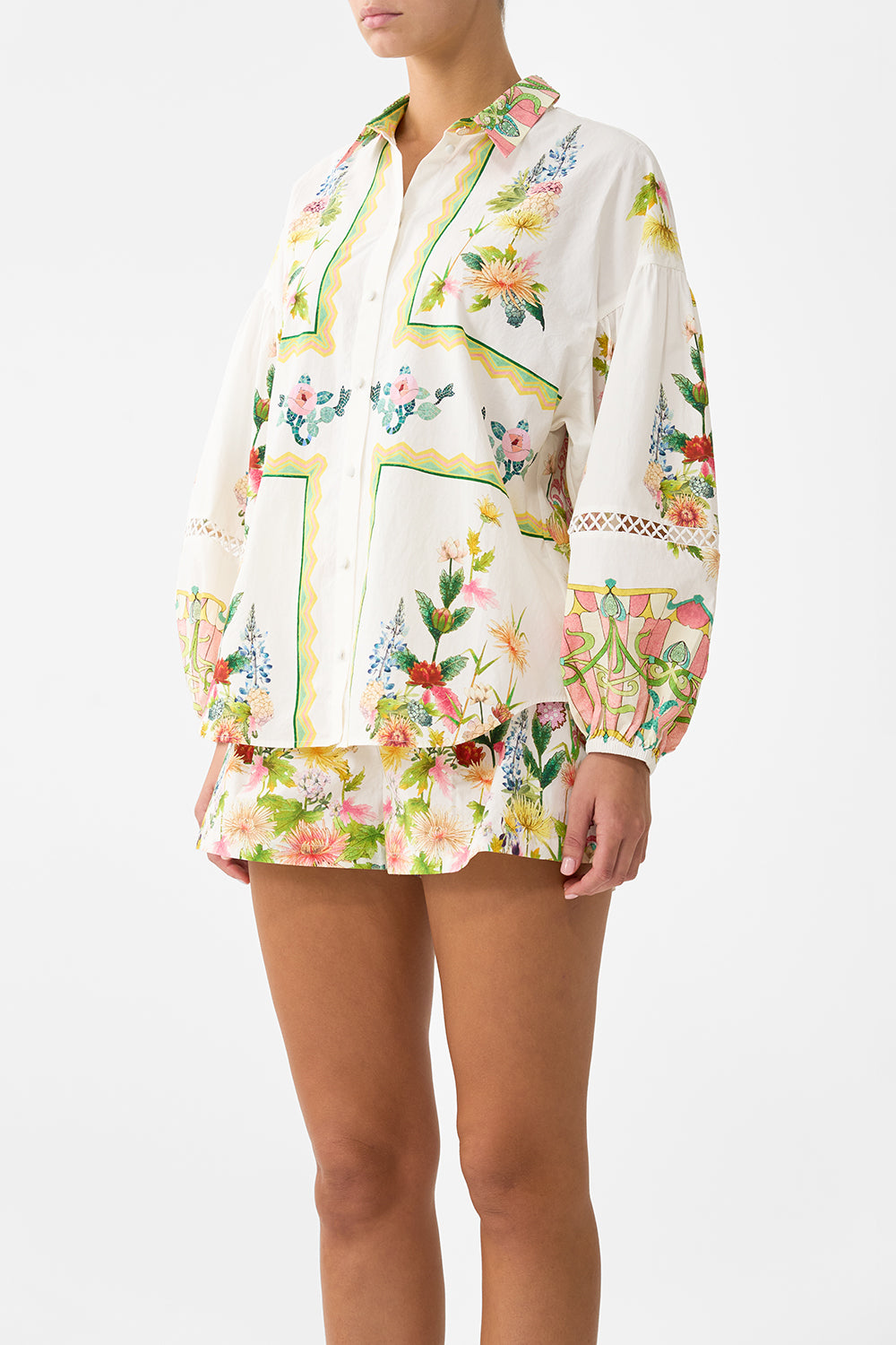 Camilla Balloon Sleeve Blouse - The Call Of Catalonia