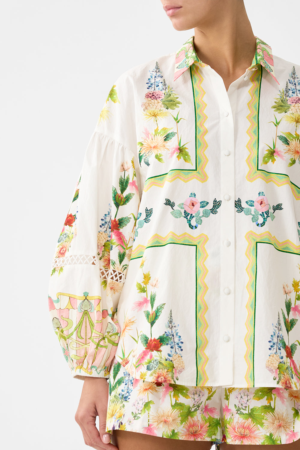 Camilla Balloon Sleeve Blouse - The Call Of Catalonia