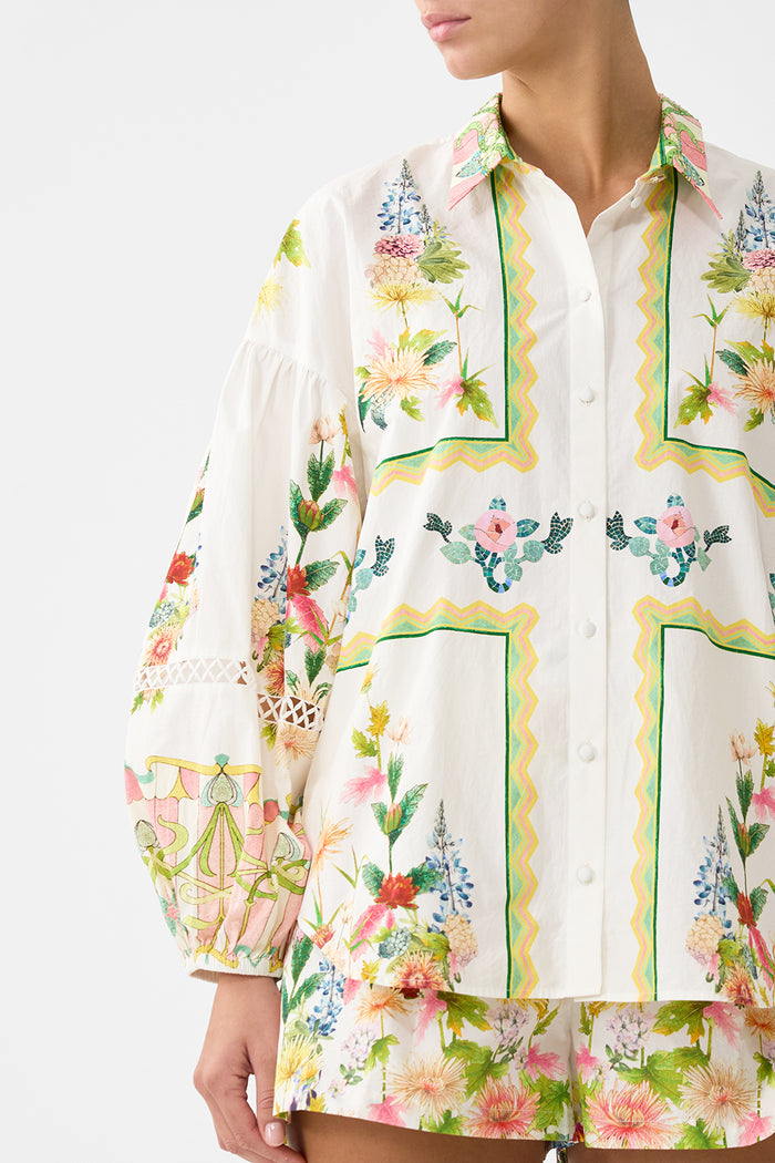 Camilla Balloon Sleeve Blouse - The Call Of Catalonia