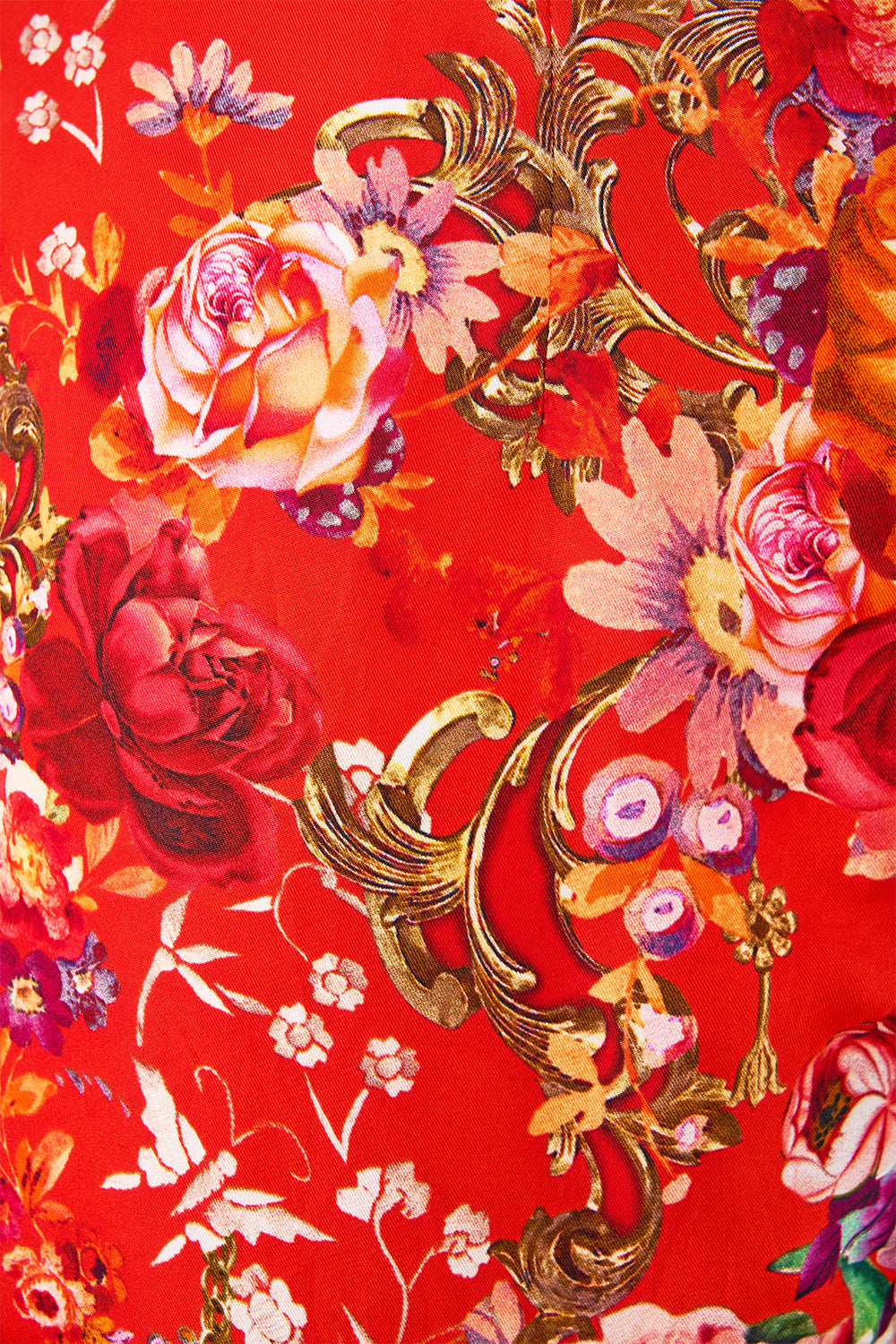 Camilla Tie Front Short Dress With Hem Ruffle - Olé Olé