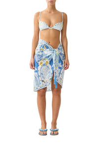 Camilla Woven Short Sarong With Tassels - De Nada Granada