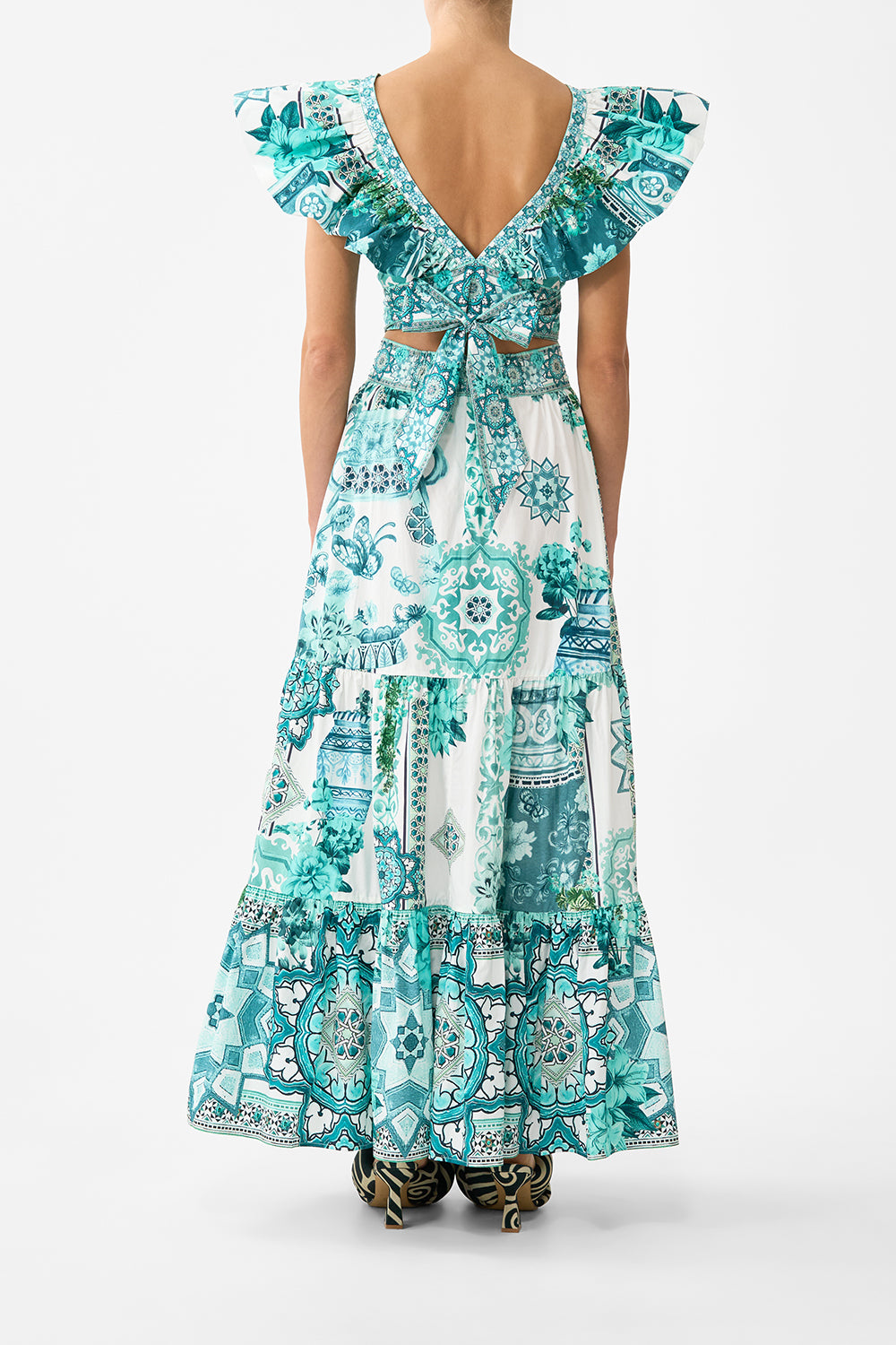 Camilla High Waisted Tiered Skirt - Balearic Bebé