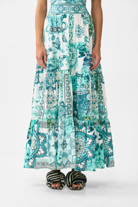 Camilla High Waisted Tiered Skirt - Balearic Bebé