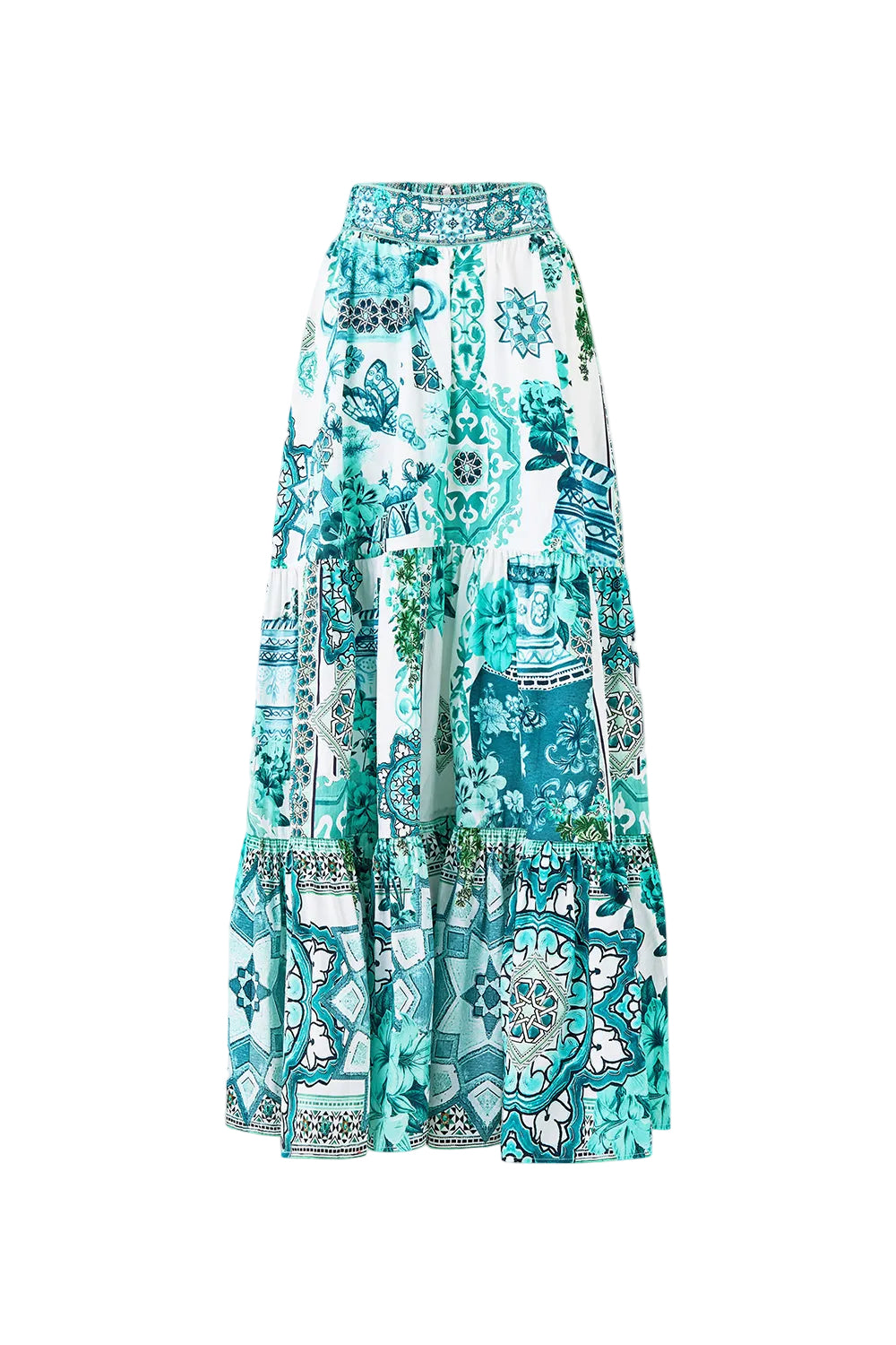 Camilla High Waisted Tiered Skirt - Balearic Bebé