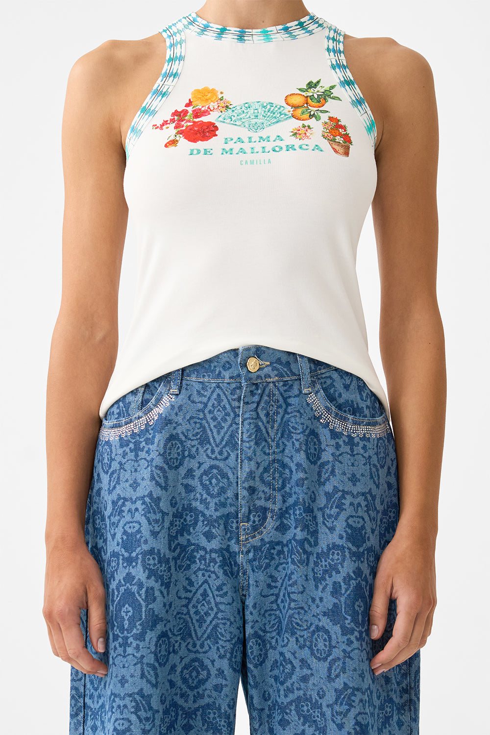 Camilla Jersey Tank Top - Balearic Bebé