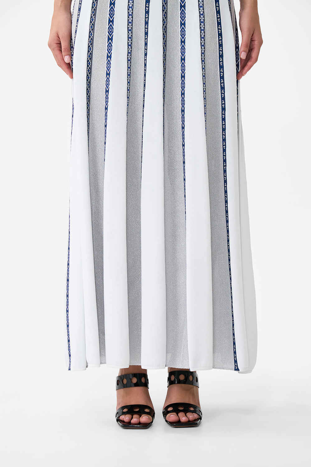 Camilla Halter Neck Knit Dress With Silk Tie - A Tiled Wonderland