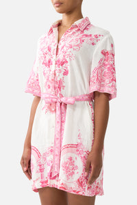 Camilla Short Shirt Dress - Living La Vida Rosa