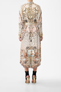 Camilla Shirt Dress With Back Button Detail - Aranjuez Animalia