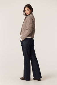 Cable Martina Puffer - Fawn