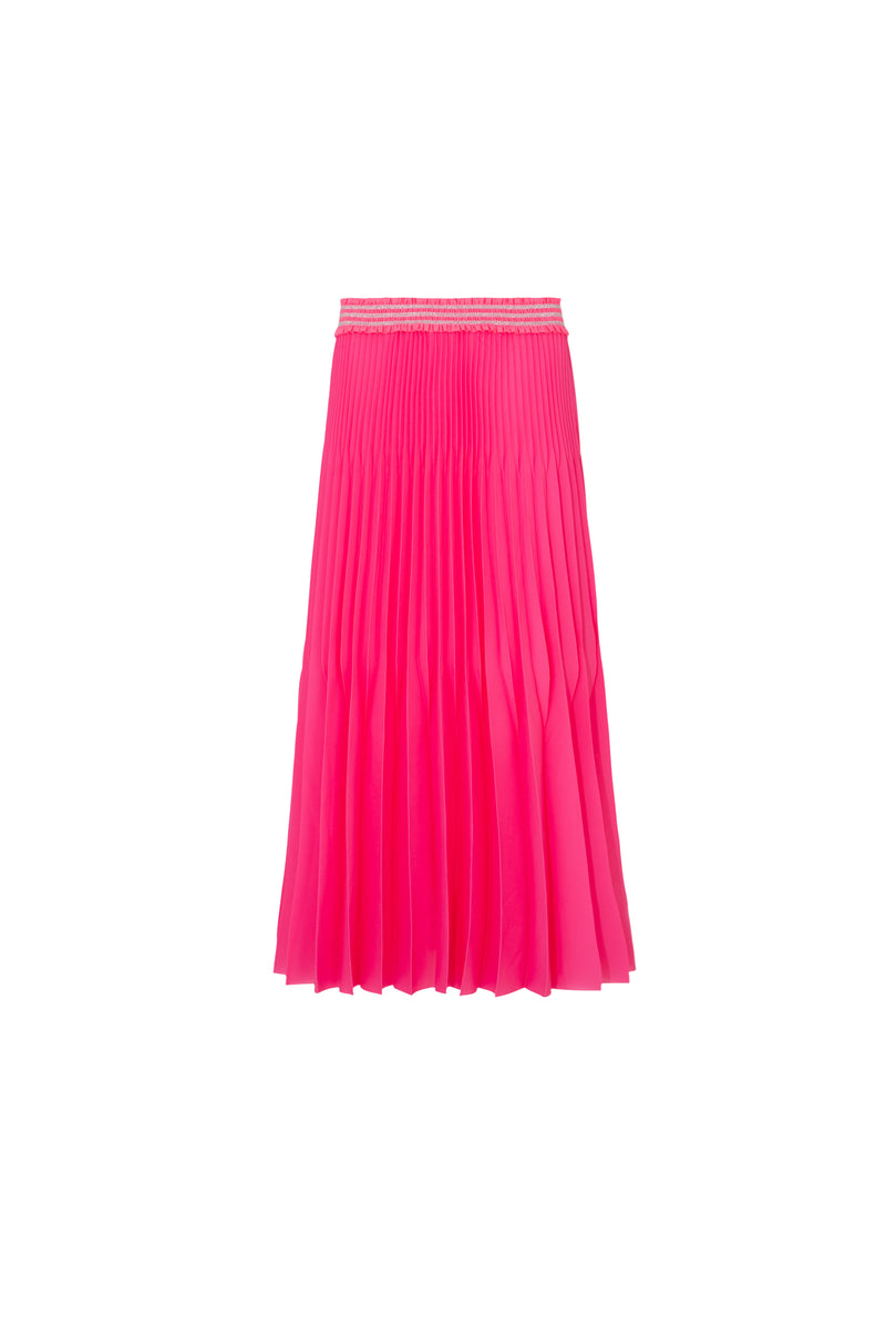 Coop Pleat Codes Skirt - Hot Pink