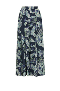 CABLE HAVANA WIDE LEG PANT - NAVY FLORAL