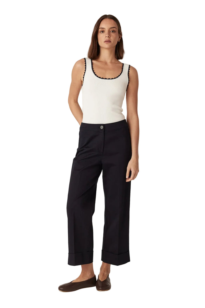 Cable Porto Pant - Navy