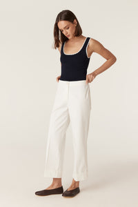 Cable Porto Pant - White