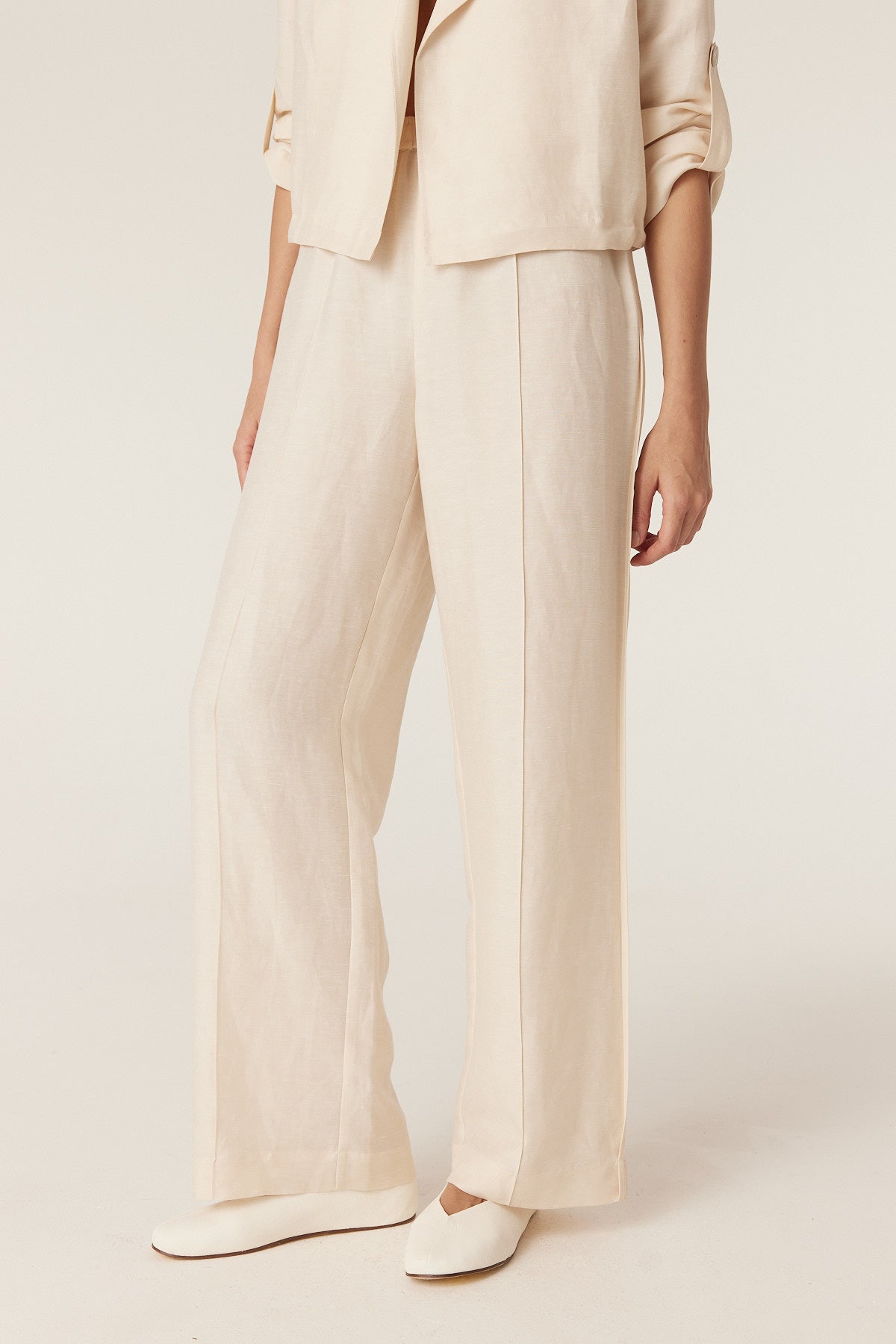 Cable Goldie Pant – Ecru