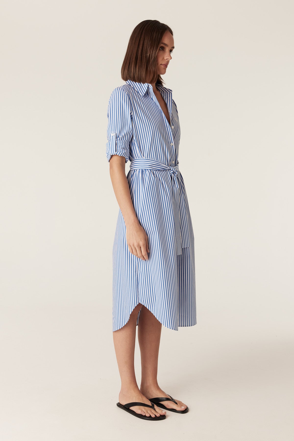 Cable Portsea Shirt Dress – Blue Stripe