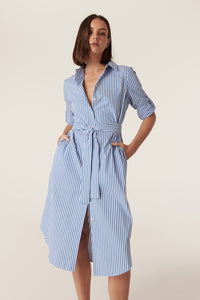 Cable Portsea Shirt Dress – Blue Stripe