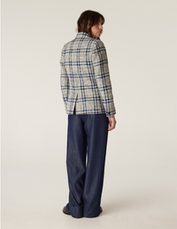 Cable Alix Jacket - Navy Check