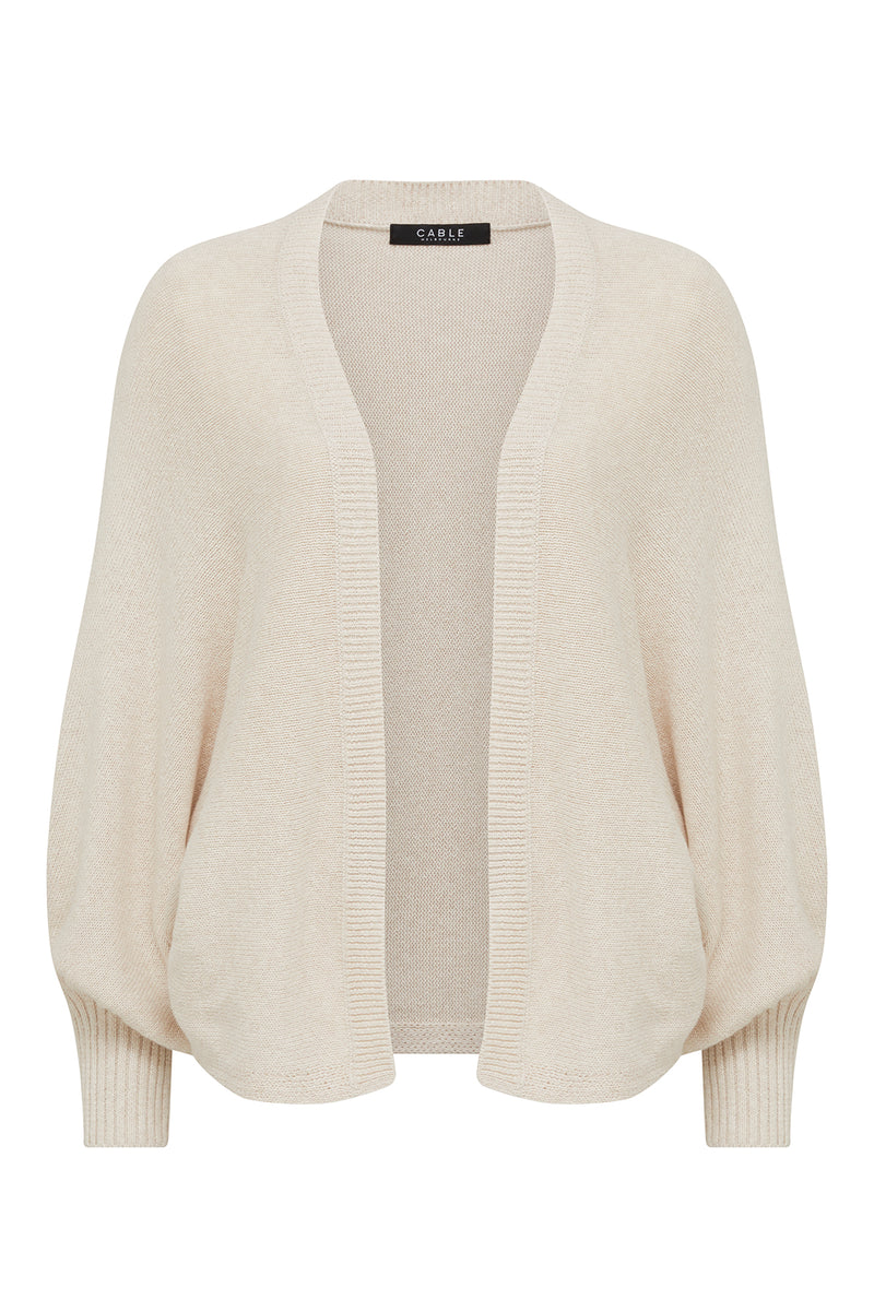 Cable Flax Shrug - Calico