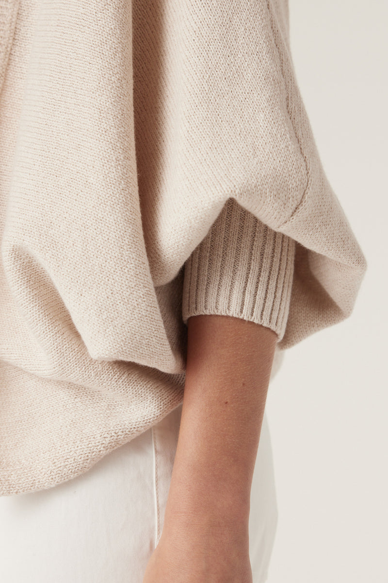 Cable Flax Shrug - Calico
