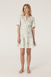 Cable Gracie Linen Dress - Palm Print