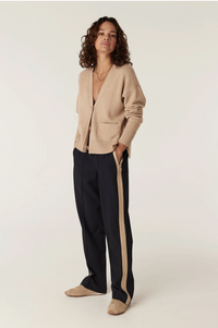 Cable Leah Pant - Navy/Camel Stripe