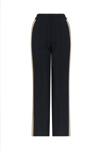 Cable Leah Pant - Navy/Camel Stripe