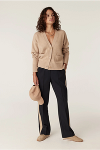 Cable Leah Pant - Navy/Camel Stripe