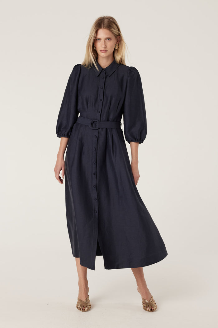 Cable Manly Dress - Navy