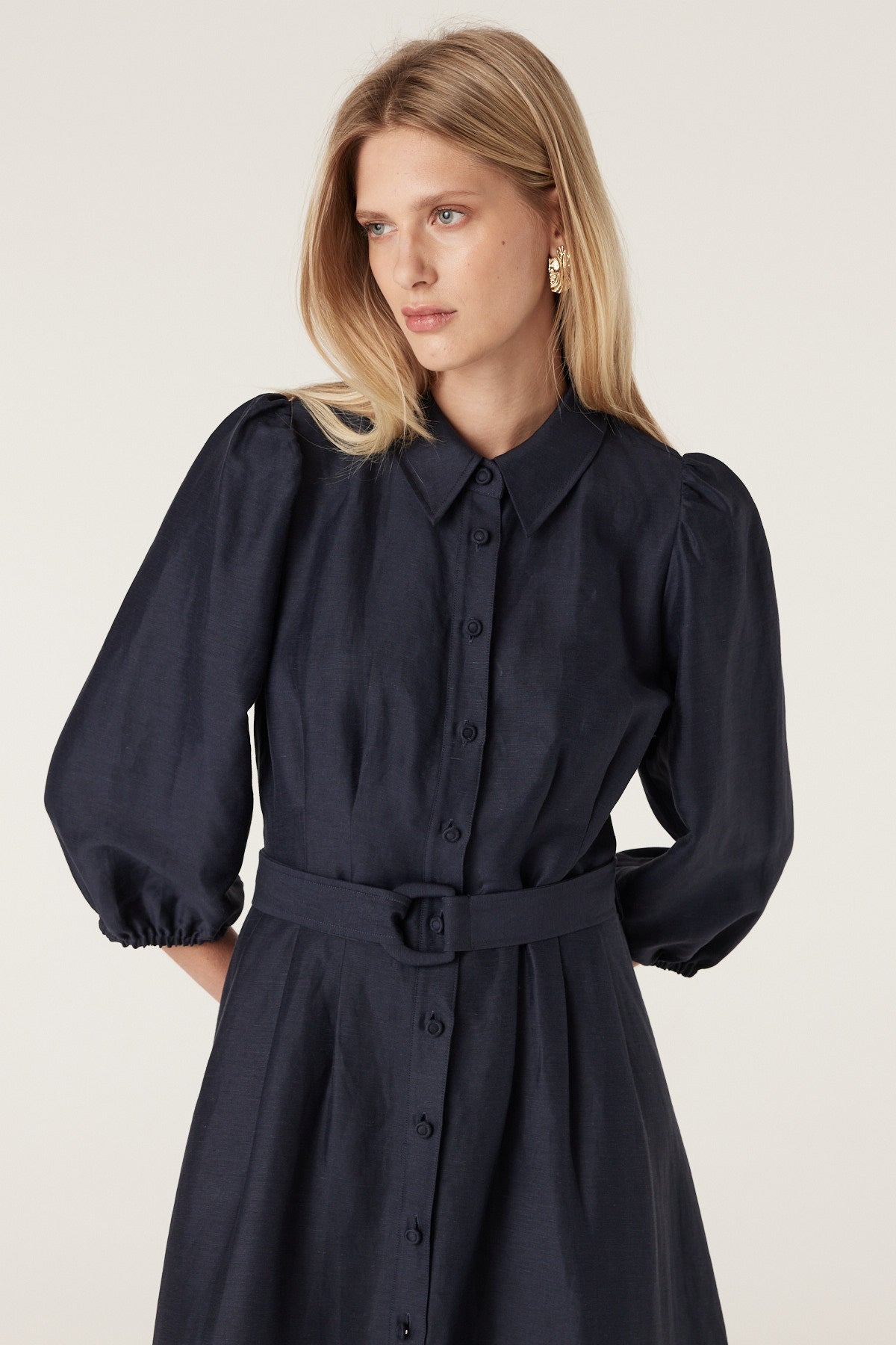 Cable Manly Dress - Navy